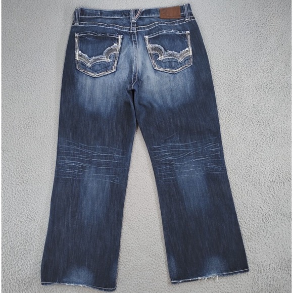 Big Star Voyager Loose Jeans 36x30 Blue Loose Distressed Baggy Grunge Y2K - Picture 2 of 16